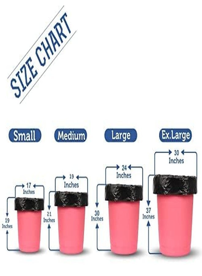 V4L 19"X21" Garbage Bag - Heavy Duty Black Trash Bags for Home, Office, and Outdoor Use 30 Black Bag Per Roll Pack Of 10 Rolls (300 Garbage Bag) - Image 3